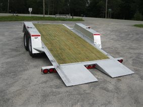 low bed tilting bed trailer